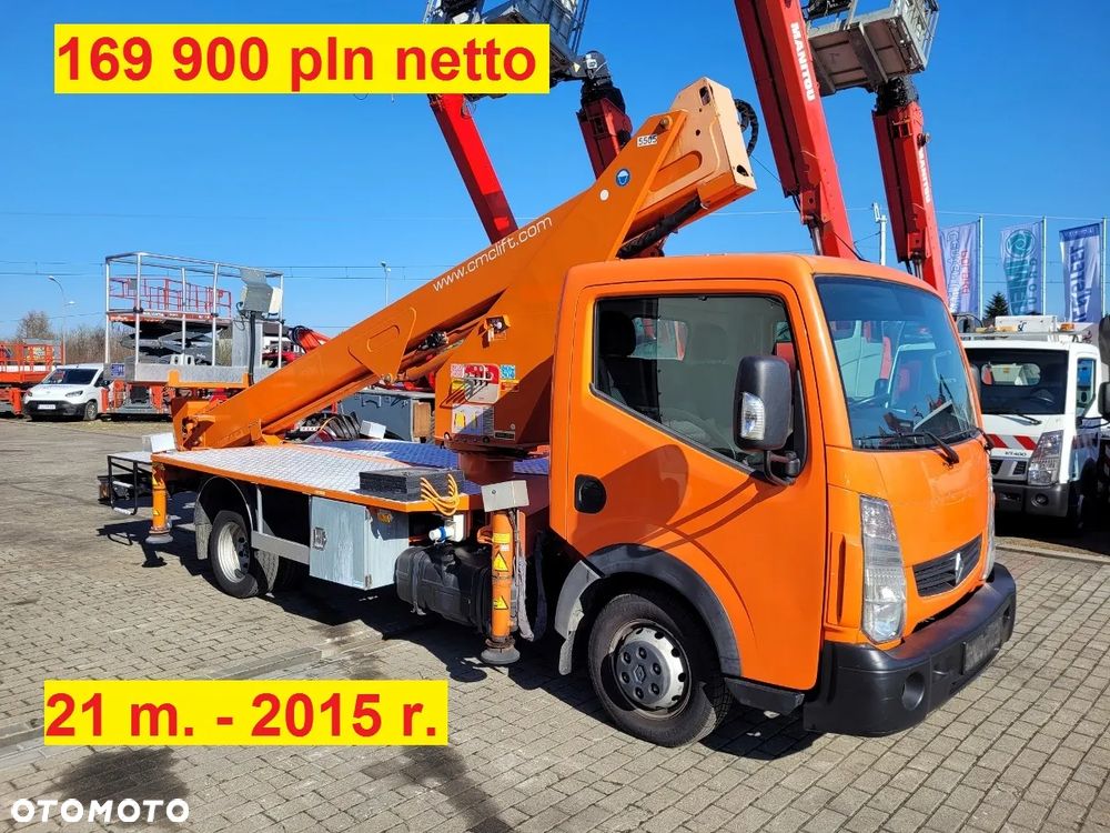 Renault Maxity podnośnik koszowy 26 m 25 m 24 m 22 m 21 m 20 m 18 m - 14