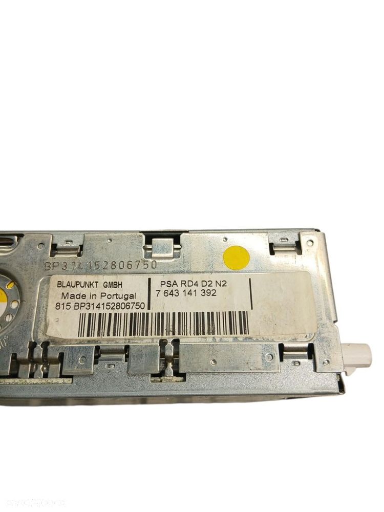 RADIO CD PEUGEOT 407 7643141392 - 4