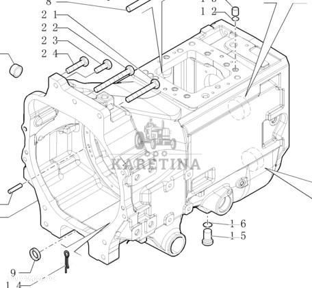 New Holland T7000 T7030 Korpus Obudowę Skrzyni Biegów CZĘŚCI 47137508 87741867 - 1