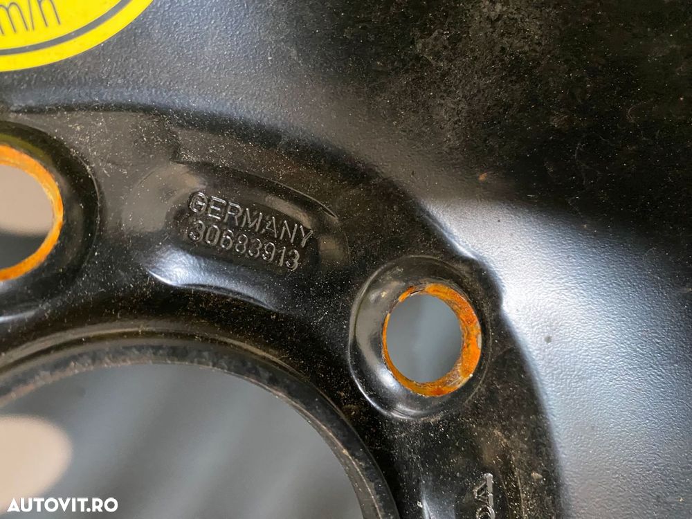 Kit roata de rezerva T115/90 R16 Volvo S40 V50 C30 V40 30683913 32294904 32294905 - 5