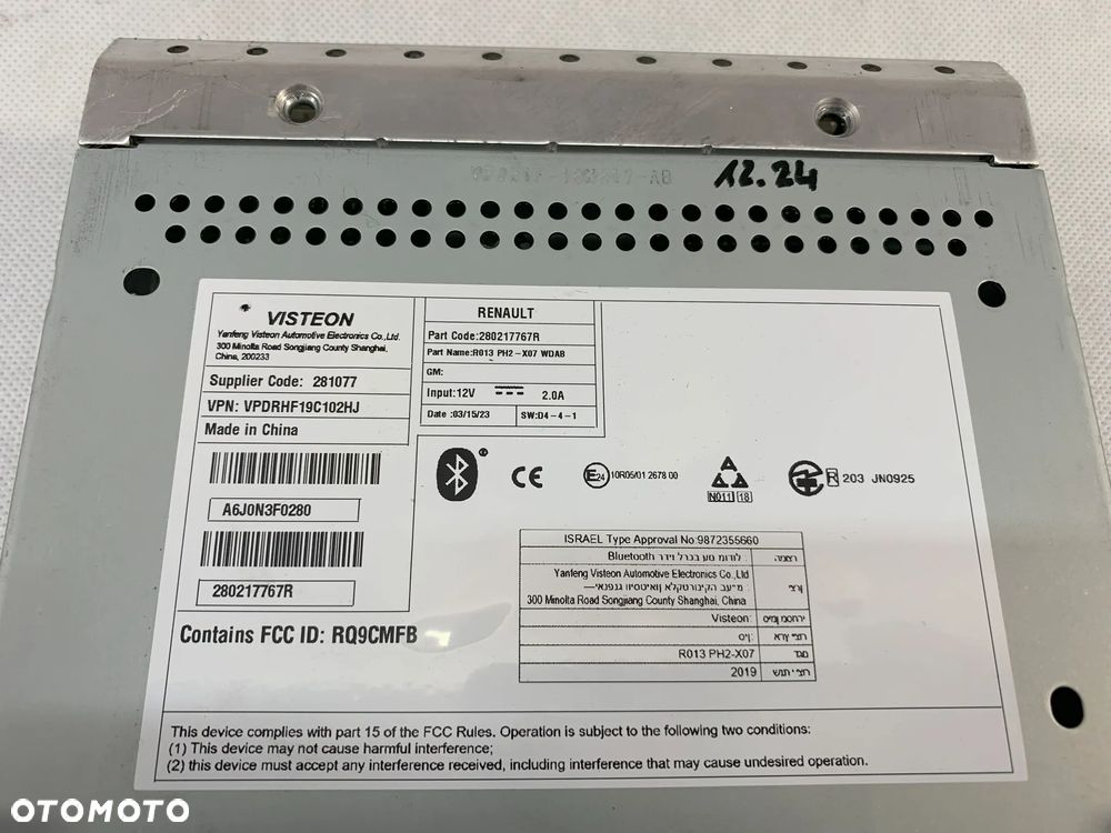Renault Twingo 3 III 14r Radio Radioodtwarzacz 2014 - 2