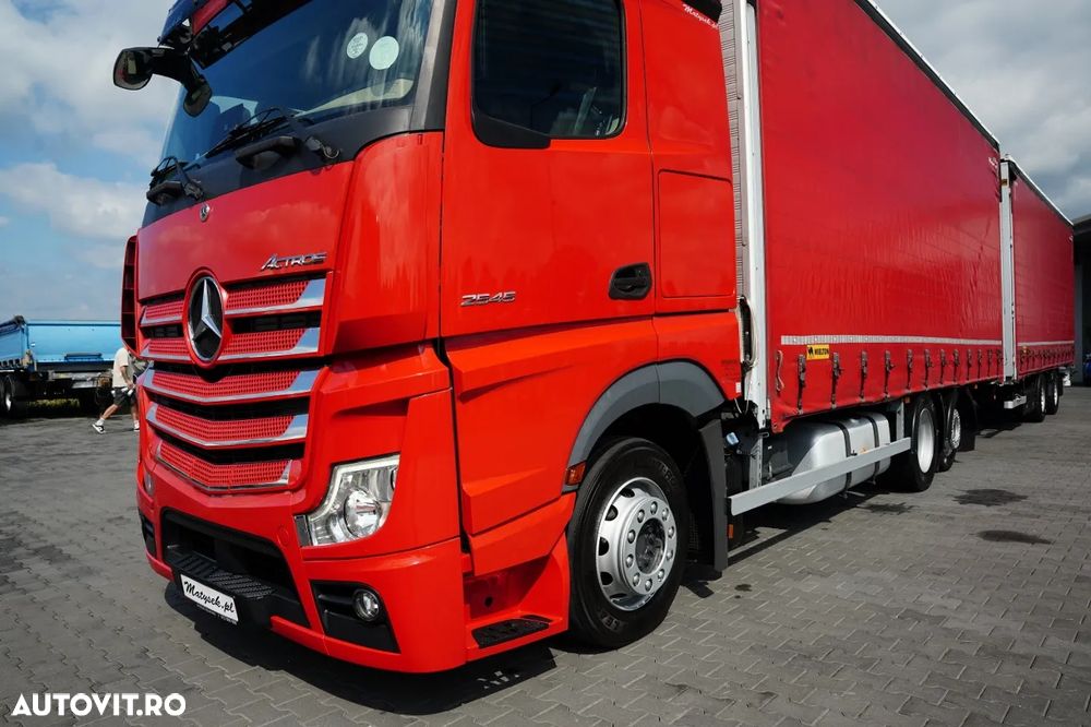 Mercedes-Benz ACTROS 2545 / TANDEM COMBINAT 120 M3 / TRANSIT / CORTINĂ - 7,4 M / BIG SPACE / WIELTON - 10