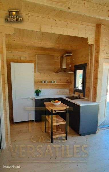 Casa de Madeira NOVA T2 – transporte + Montagem - Grande imagem: 2/11