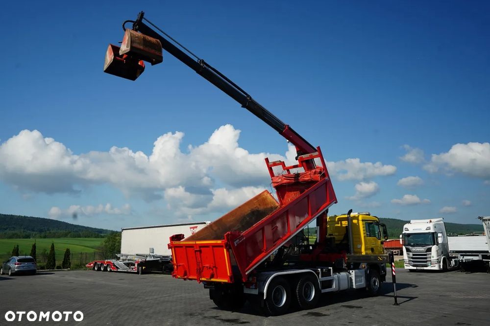 MAN TGS 26.420 / 6x4 / WYWROTKA 2 STRONNA / HYDROBURTA / BORDMATIC + HDS PALFINGER 18002 / ROTATOR / PILOT / EURO 6 - 5