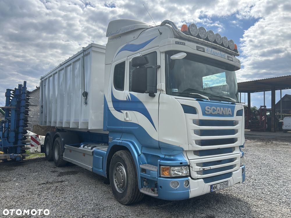 Scania R480 6x4 2014 hakowiec do zboza złomu trocin hak - 2
