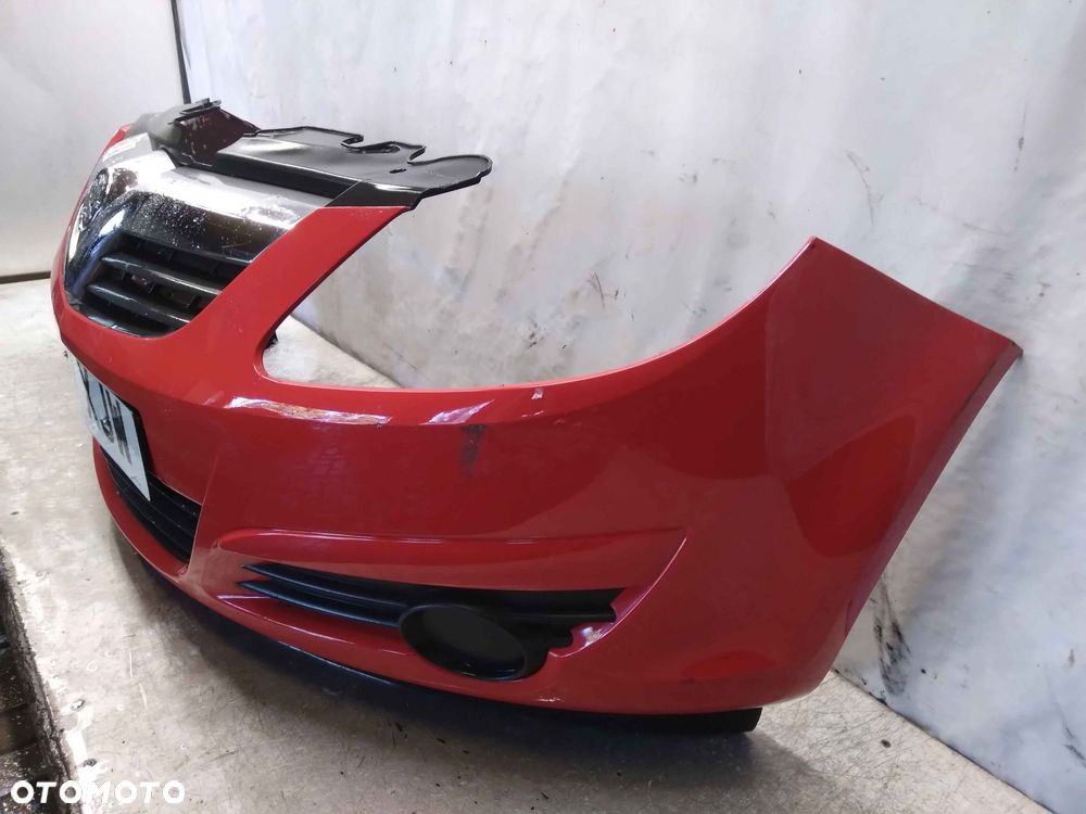 ^ ZDERZAK PRZÓD PRZEDNI DO OPEL CORSA D Y547 CZERWONY - 5
