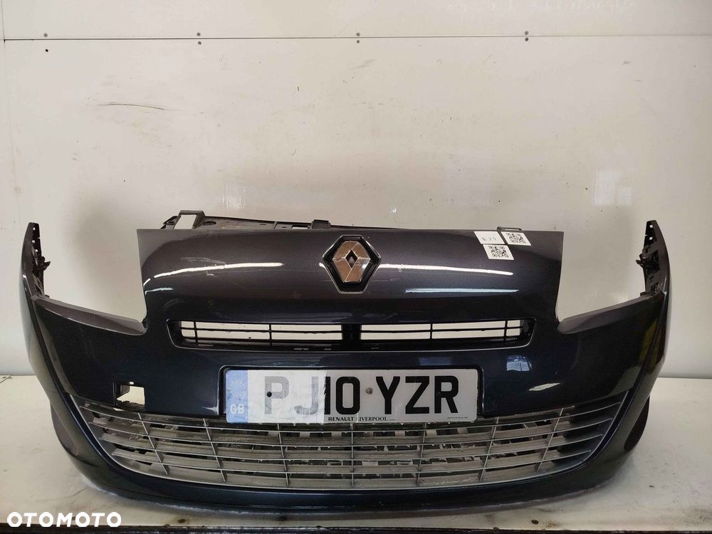 + ZDERZAK PRZÓD PRZEDNI DO RENAULT GRAND SCENIC III 3 TEB66 SZARY GRAFITOWY HALOGENY