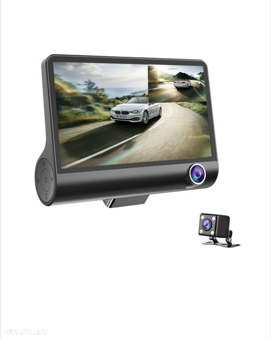Camera auto tripla: fata spate interior design tip monitor 4 inch