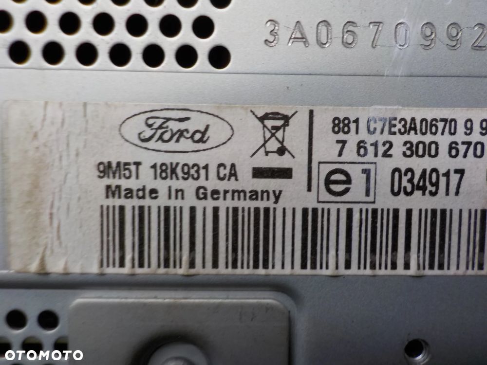 FORD KUGA MK1 RADIO NAWIGACJA 9M5T-18K931-CA - 2