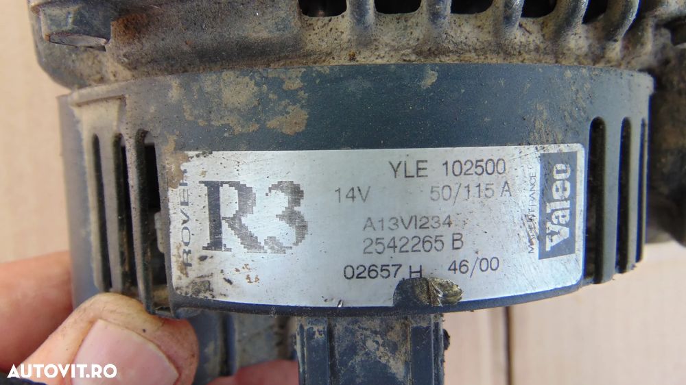 Alternator  Land Rover Freelander 1 2.0 Td4 diesel Bmw an 2002 Cod-yle-102500 - 6