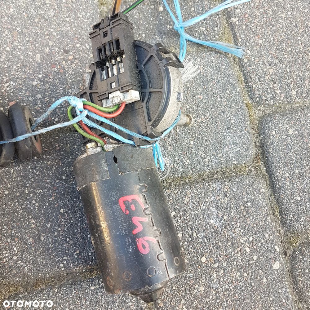 mechanizm ramiona cięgna cięgno trzpień frez wycieraczek silniczek  BMW 3 E90 E91 E92 E93 e46 e46 lift ORYGINAL JAK NOWY nie wypracowane - 15
