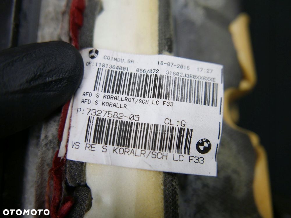 bmw f33 siedzisko fotela przód prawe 7327582 rot - 8