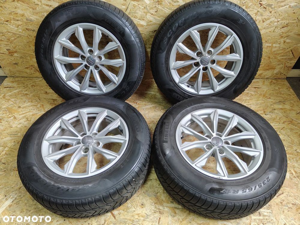 KOŁA OPONY FELGI R17 235/65R17 ET39 8EJX17H2 5X112 AUDI Q5 ZIMOWE PIRELLI - 1