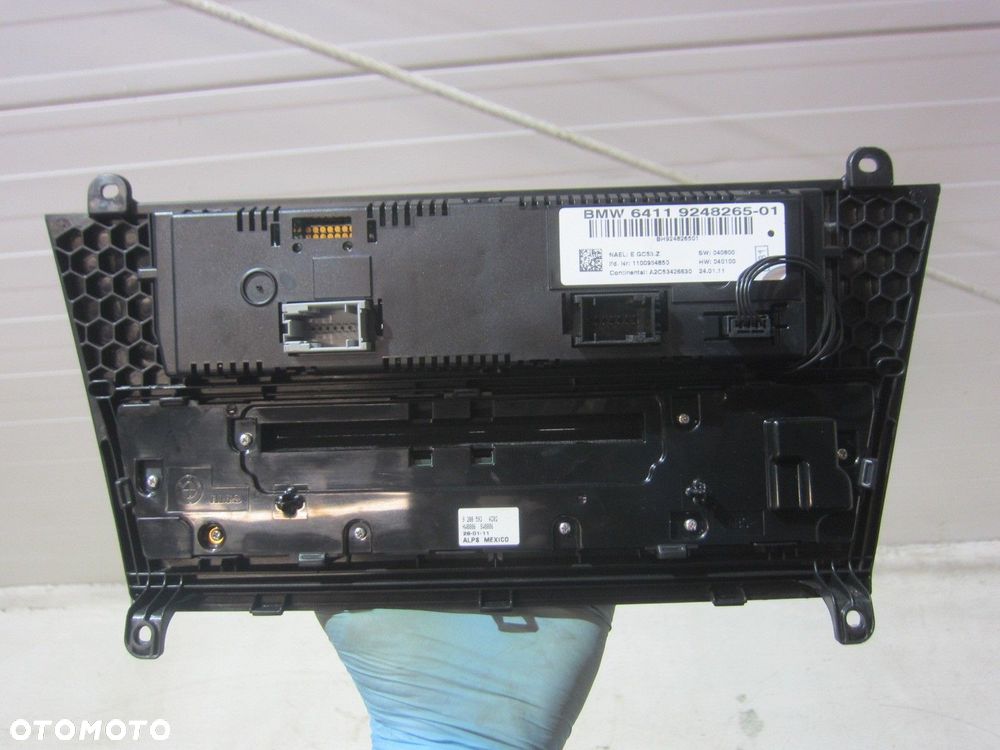 BMW X3 F25 PANEL STEROWANIA KLIMATYZACJI 9248265 PODGRZEWANE FOTELE ŁADNY - 10