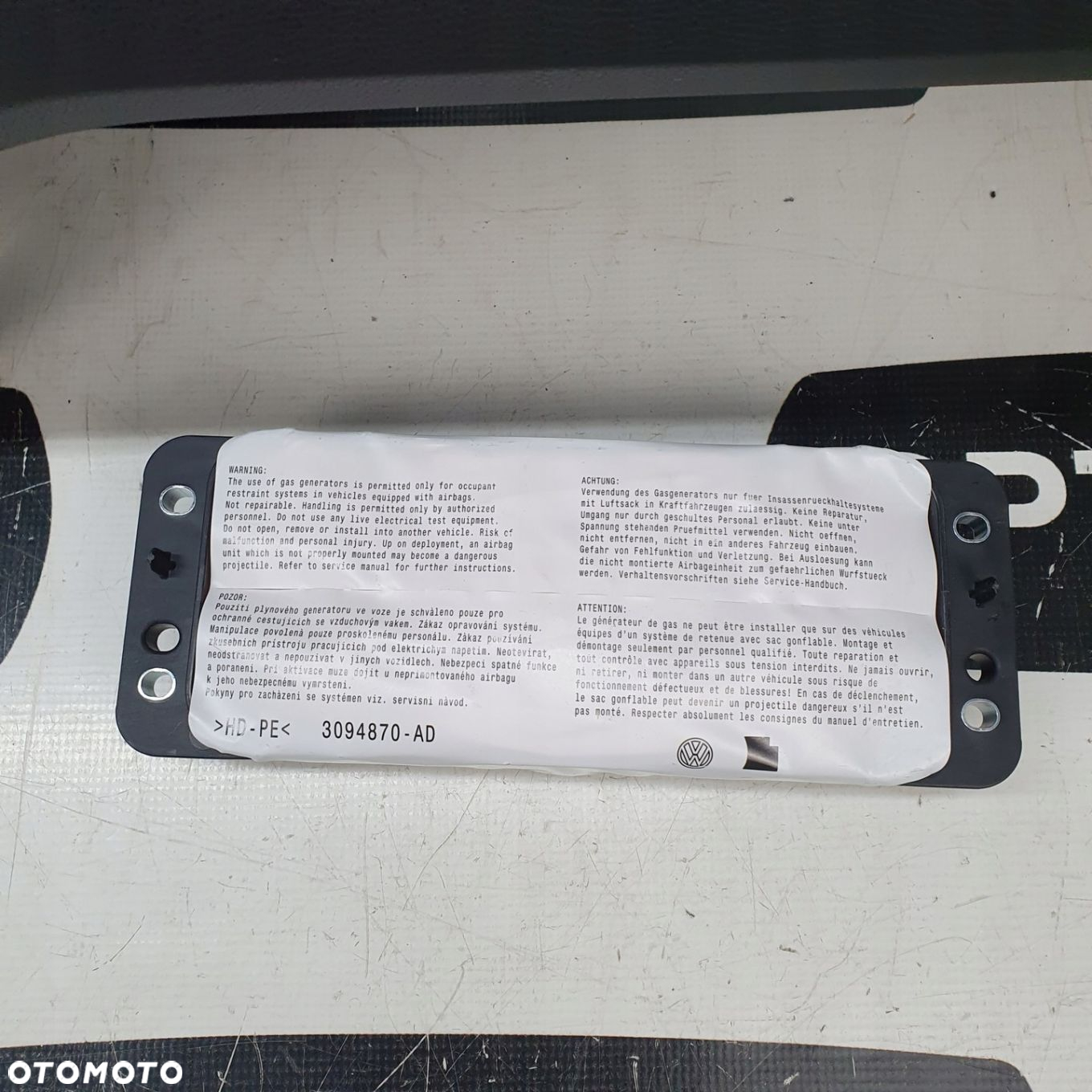 VW T-CROSS LIFT LCI DESKA ROZDZIELCZA KONSOLA KOKPIT PULPIT PODUSZKI AIRBAG AIR BAG KIT SET - 6