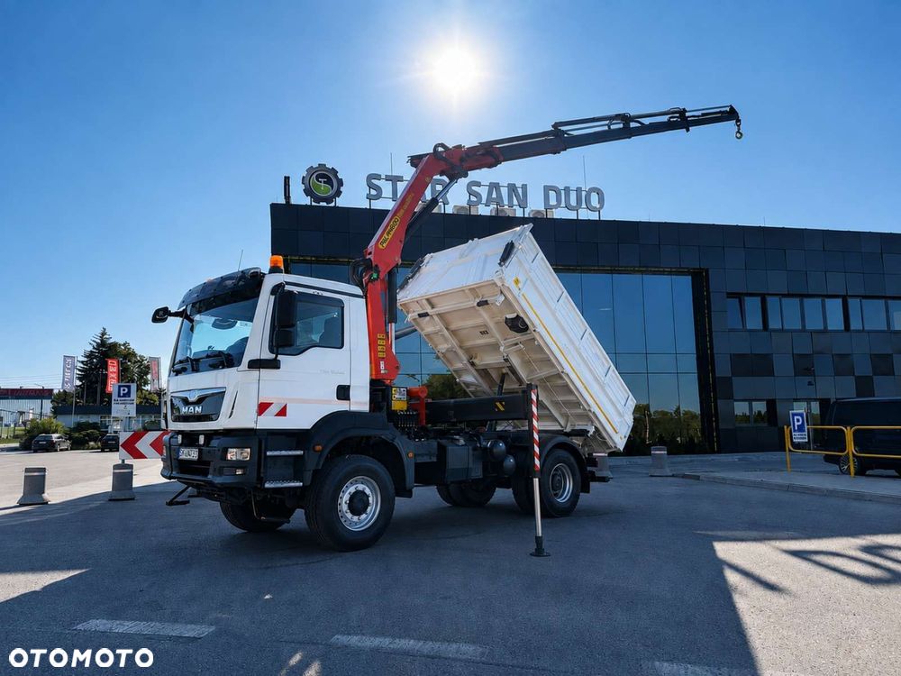 MAN TGM 18.340 4x4 PALFINGER PK 13001 HDS Żuraw Wywrotka - 1
