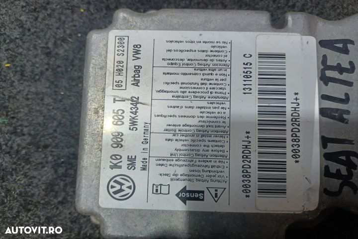 Calculator airbag 1K0909605T Seat Altea 1 [2004 - 2009] Freetrack min - 4
