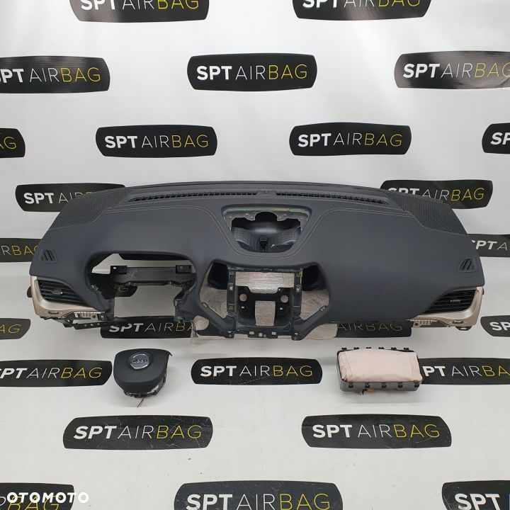JEEP CHEROKEE KL DESKA ROZDZIELCZA KONSOLA KOKPIT PULPIT PODUSZKI AIRBAG AIR BAG KIT SET - 1