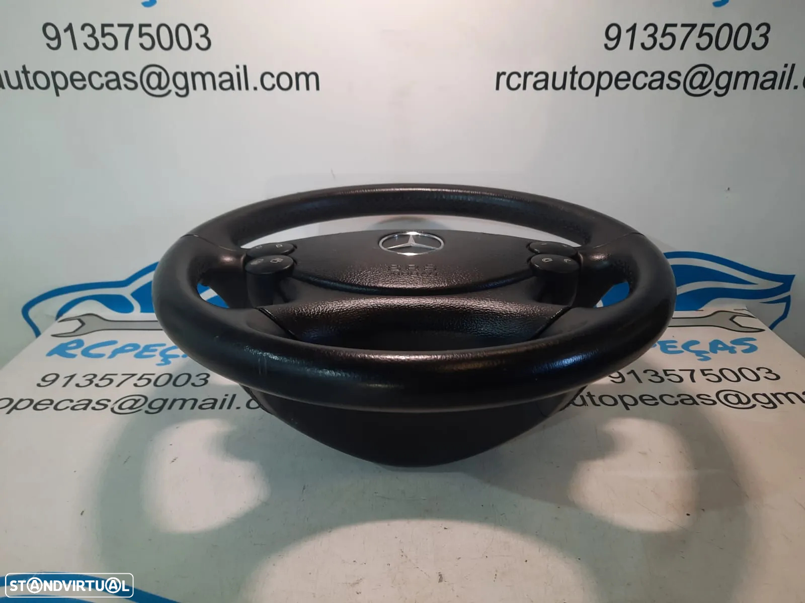VOLANTE GUIADOR COMPLETO MERCEDES BENZ CLASS CLS C219 W219 A2304600503 2304600503 CLK C209 W209 PELE COMANDOS MULTIFUNÇÕES AIRBAG - 2