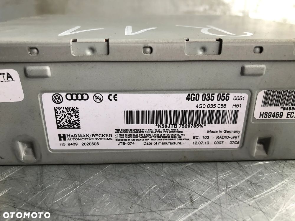 R11. Tuner Wzmacniacz Radia 4G0035056 Audi Q7 4L A5 8T A4 B8 - Gwarancja Wysyłka - 7
