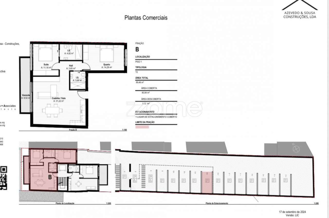 Apartamento T2 com Garagem- Centro de Gaia - Grande imagem: 5/9