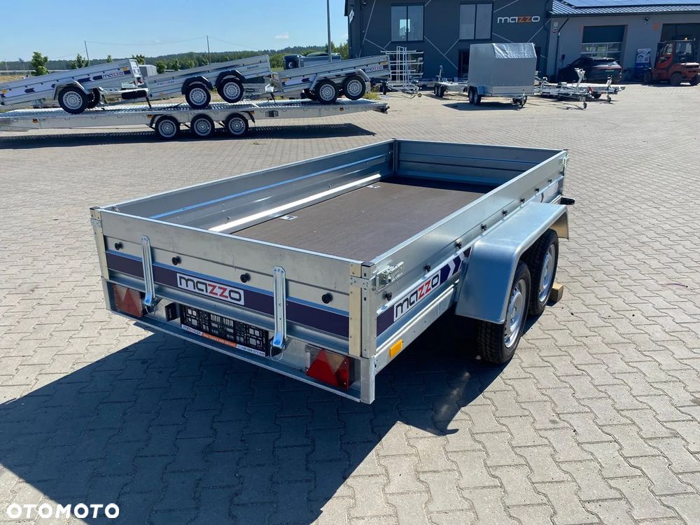 Niewiadów DOSTAWA! Przyczepa wym. 304x150x35, BD7530UT dwuosiowa UCHYLNA! Spawana rama! Wzmocniona tylna burta, sprężyny gazowe! MOCNA - 6