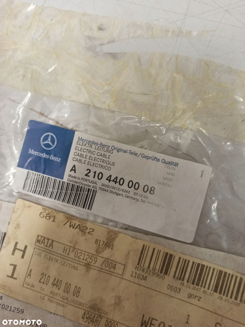 WIĄZKA PRZEWÓD MERCEDES W168 W199 W203 W211 W230 A2104400008 ASO ORG - 2