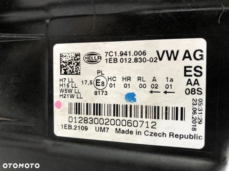 ŁADNA VW CRAFTER MAN 7C LAMPA REFLEKTOR PRAWA 7C1941006 - 7
