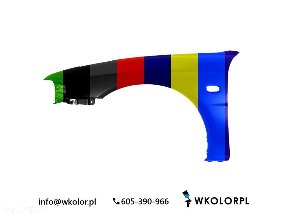 NOWY BŁOTNIK MITSUBISHI LANCER IV 1998-1998 LAKIEROWANY W KOLOR - 1