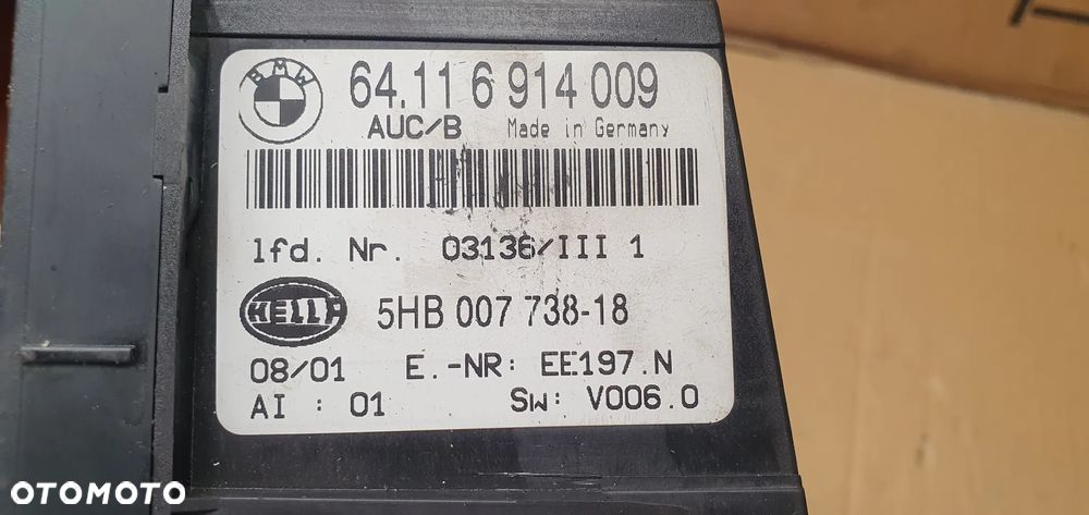 Panel nawiewu klimatyzacji klimatronic BMW 3 E46 6914009 - 5