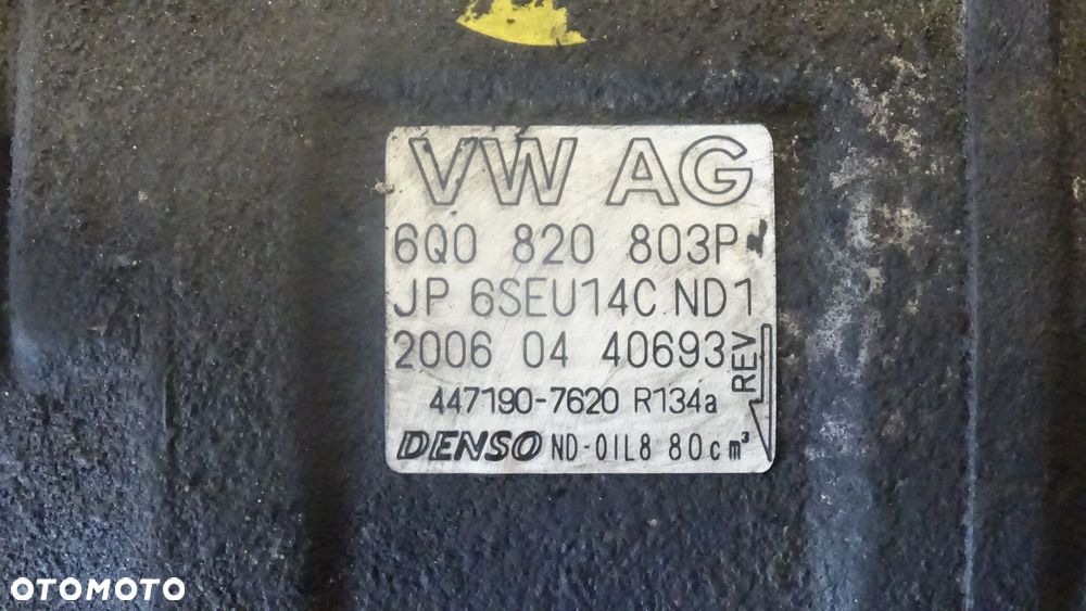 SPRĘŻARKA KLIMATYZACJI SEAT IBIZA 1.9 6Q0820803P - 4