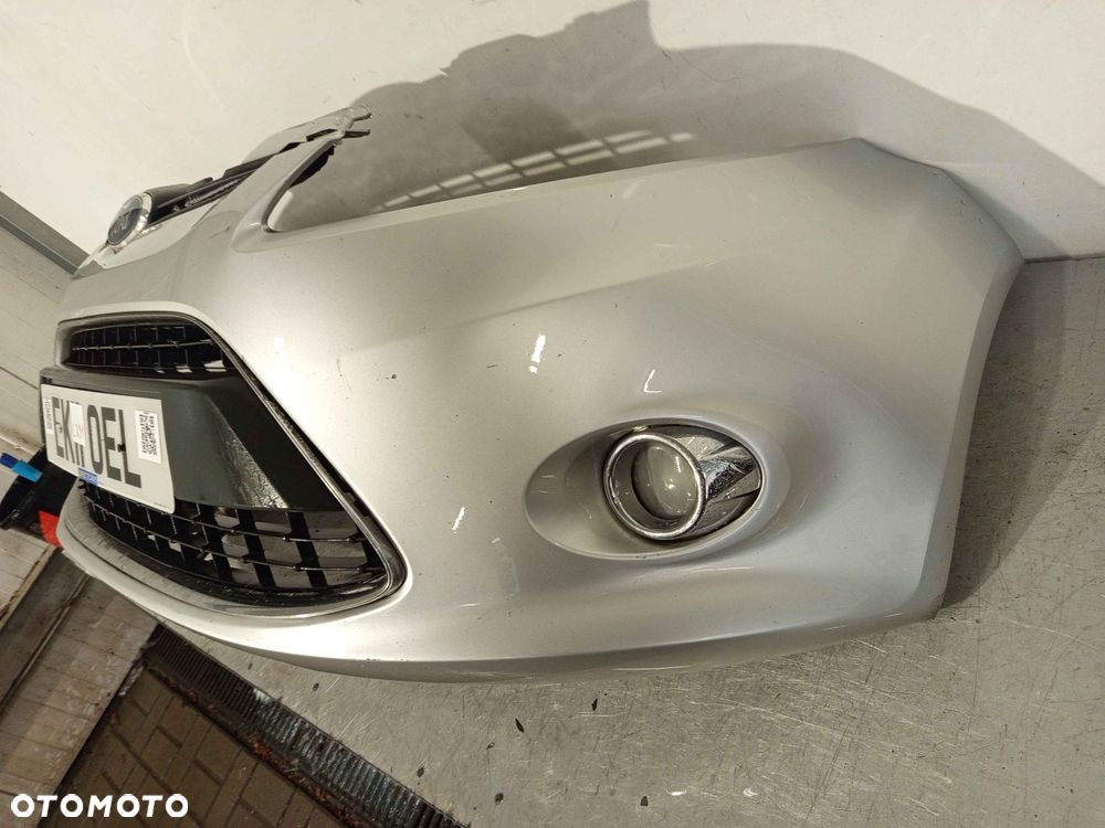 ^ ZDERZAK PRZÓD PRZEDNI FORD FIESTA MK.7 VII 7 MOONDUST SILVER SREBRNY HALOGENY - 2