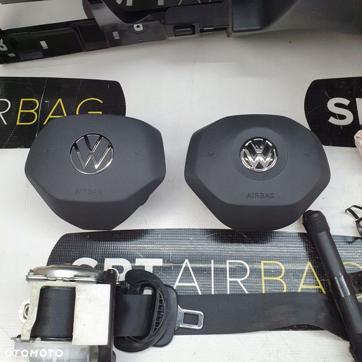 VW CADDY 2K7 DESKA ROZDZIELCZA KONSOLA KOKPIT PULPIT PODUSZKI AIRBAG AIR BAG PASY KIT SET - 7
