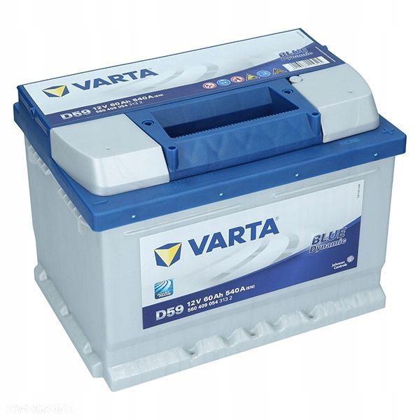 AKUMULATOR VARTA BLUE DYNAMIC 60AH 540A D59 P - 1