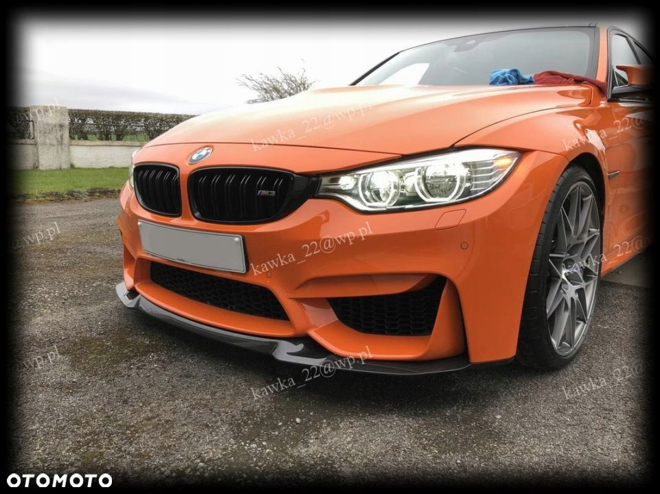 BMW 3 F80 F82 M3 DOKŁADKA ZDERZAKA PODKŁAD WZÓR CS - 15