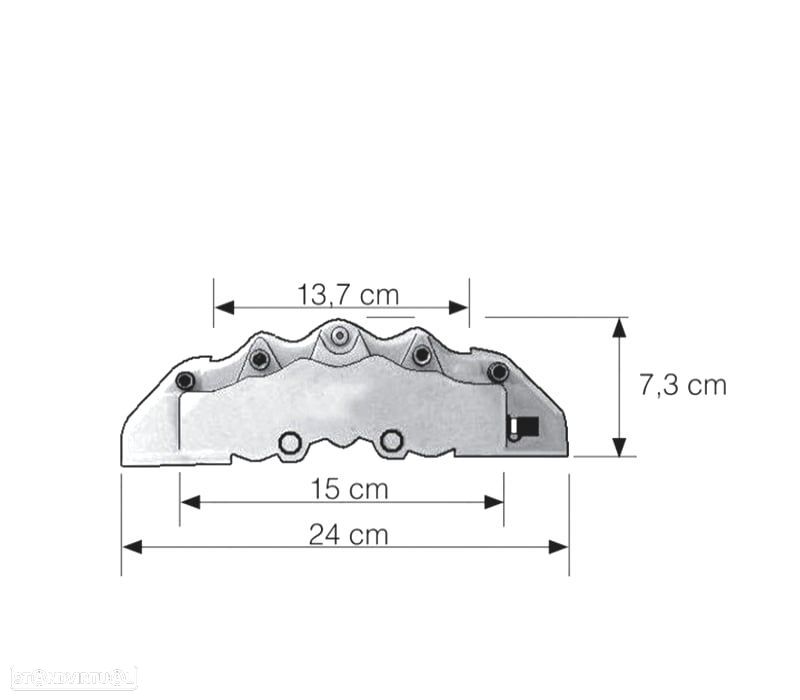 KIT CONJUNTO CAPAS TAMPAS LOOK BREMBO PINÇAS DE TRAVÃO FRONTAIS VERMELHAS - 2