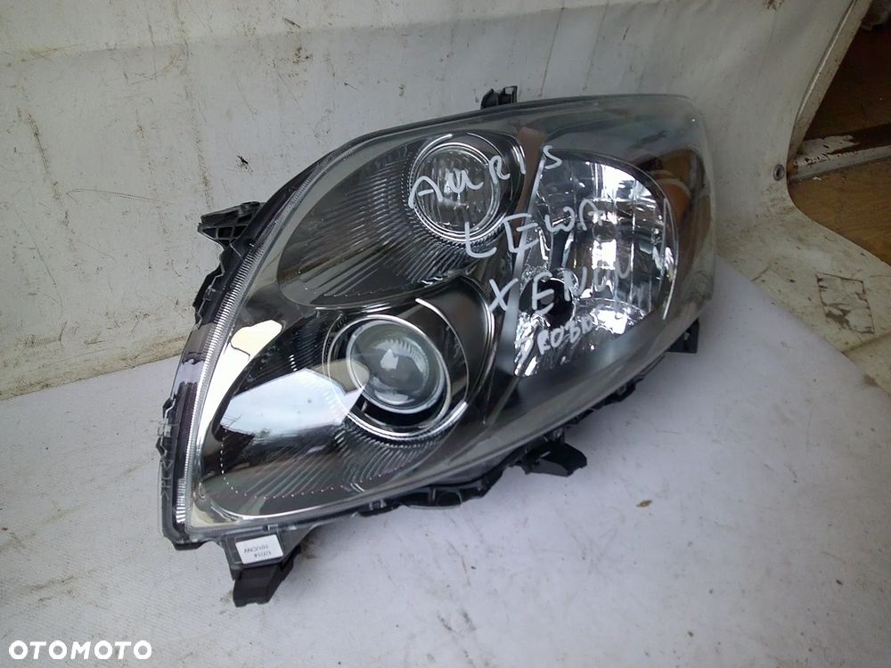toyota auris 1 lampa przód lewa ksenon xenon przed lift  nowa przetwornica - 10
