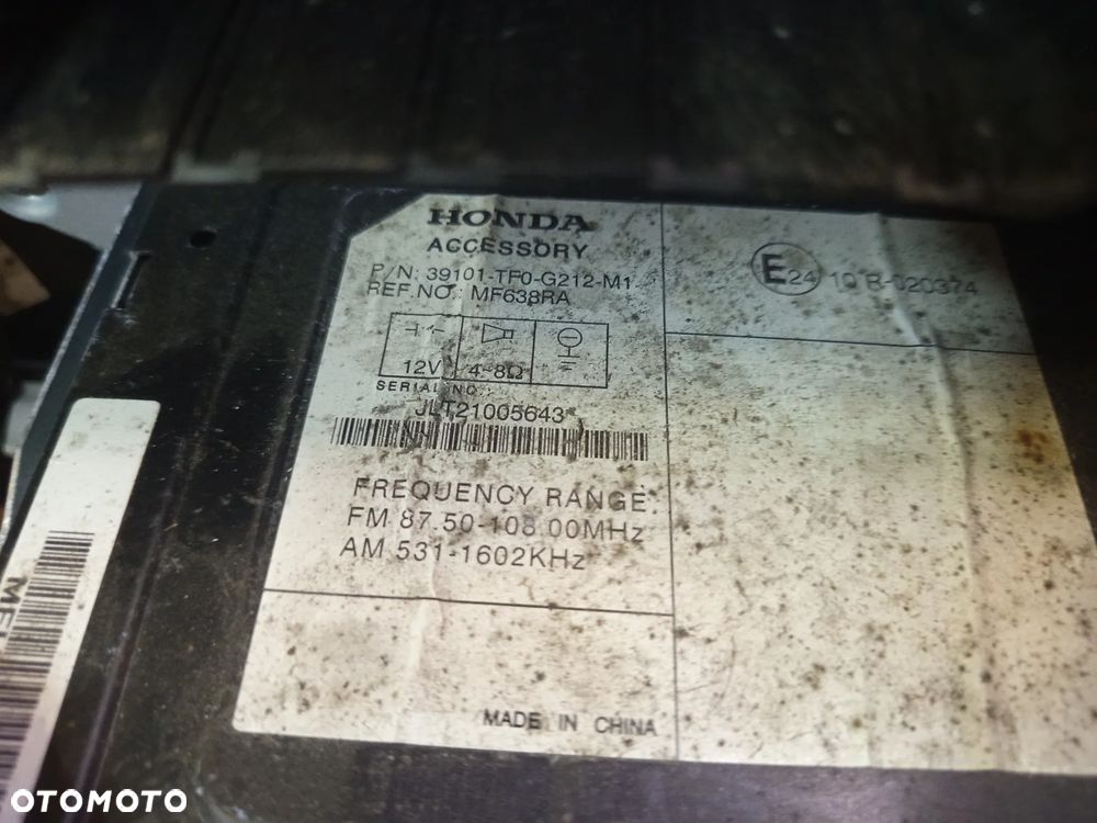 RADIO HONDA JAZZ III 08-14 - 2