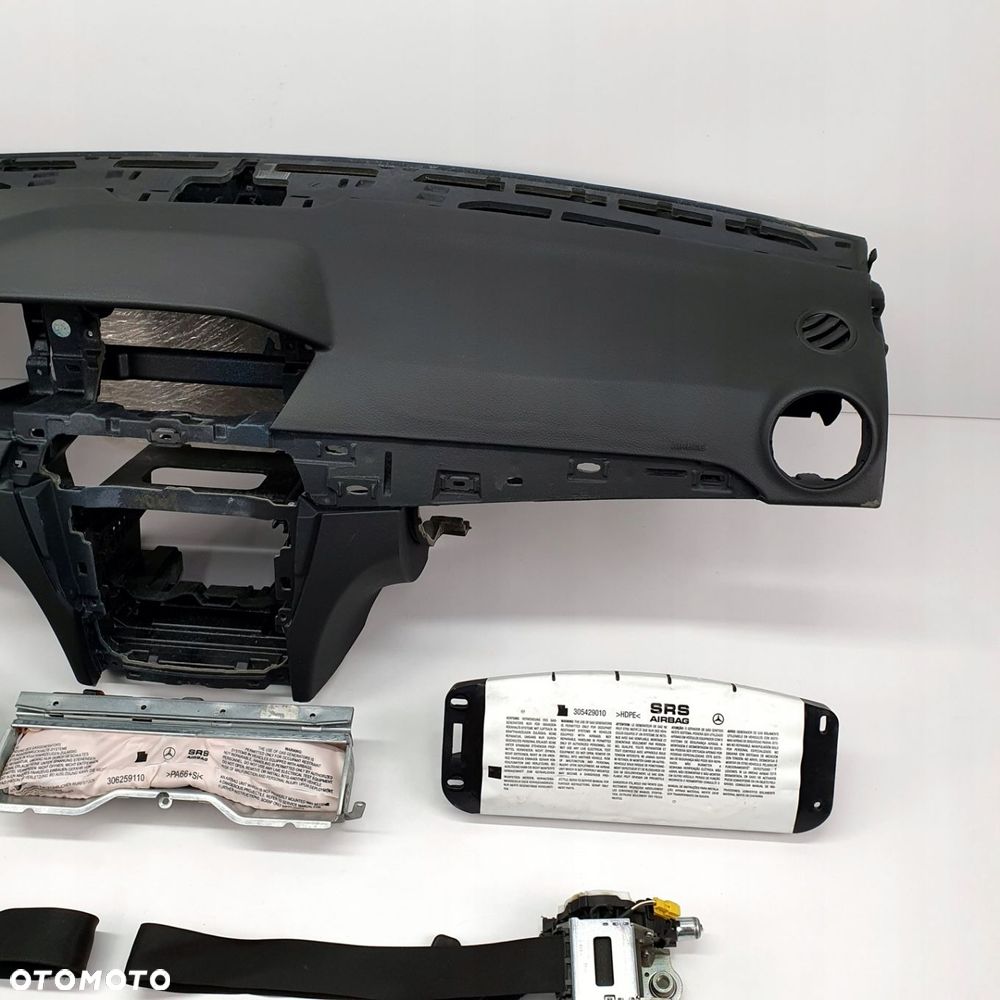 MERCEDES C KLASA W204 DESKA ROZDZIELCZA KONSOLA KOKPIT PULPIT PODUSZKI AIRBAG AIR BAG PASY KIT SET - 3