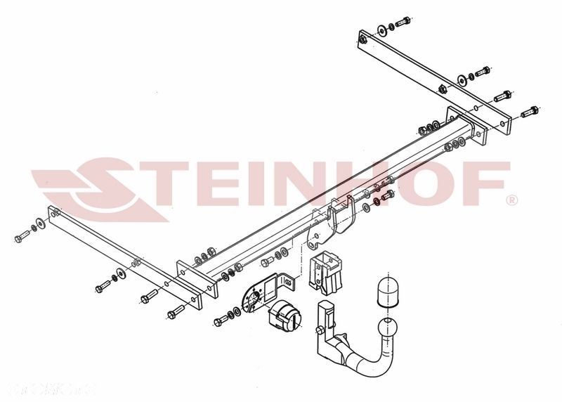 Wypinany hak holowniczy + Moduł 7 pin do Ford Focus III 5 drzwi od 2011 do 2018 - 2