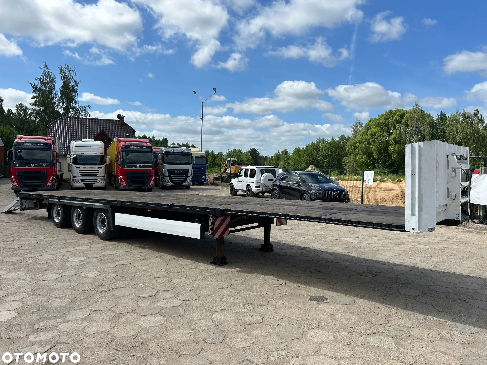 Krone PLATFORMA NISKOPODWOZIOWA z NAJAZDAMI / MEGA R 19.5 / OSIE SAF !! - 4