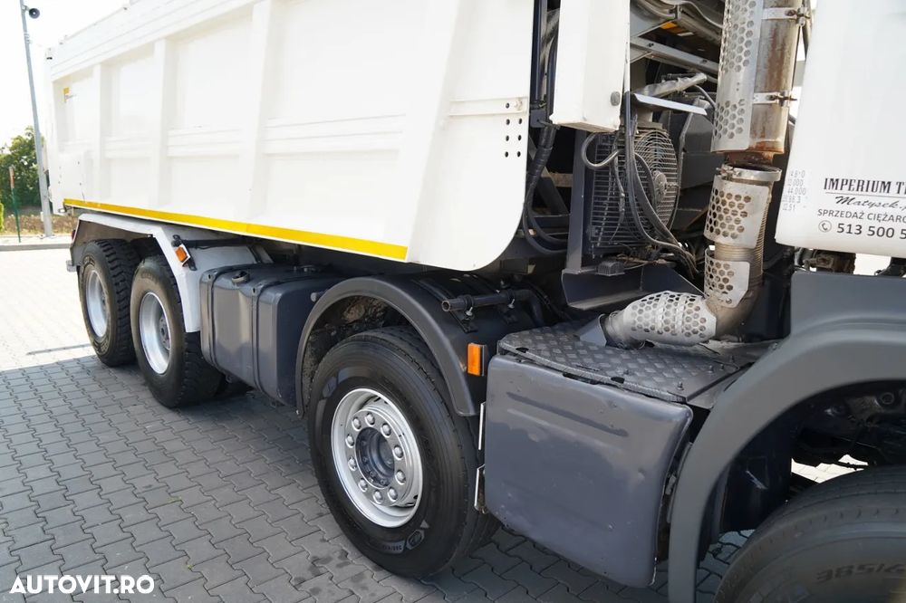 Scania G 410 / 8X4 / CAROSERIE BACĂ ASFALT / 2X CLAPETĂ HIDRAULICĂ / ACOPERIȘ HIDRAULIC / PENTRU PAVINGURI - 23