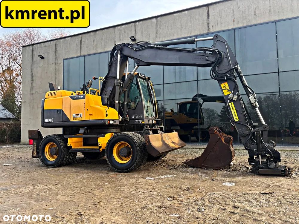 Volvo EW 140 D KOPARKA KOŁOWA GŁOWICA OBROTOWA ZE SZCZYPCAMI 2012R | Volvo ew160 , komatsu pw148 , JCB 145 175 , cat 313 316 , mecalac 15mwr - 5