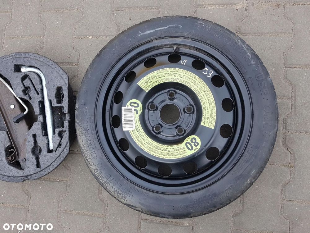 VW GOLF VI V TOURAN EOS KOŁO DOJAZDOWE 16 5X112 LEWAREK WKŁAD - 2