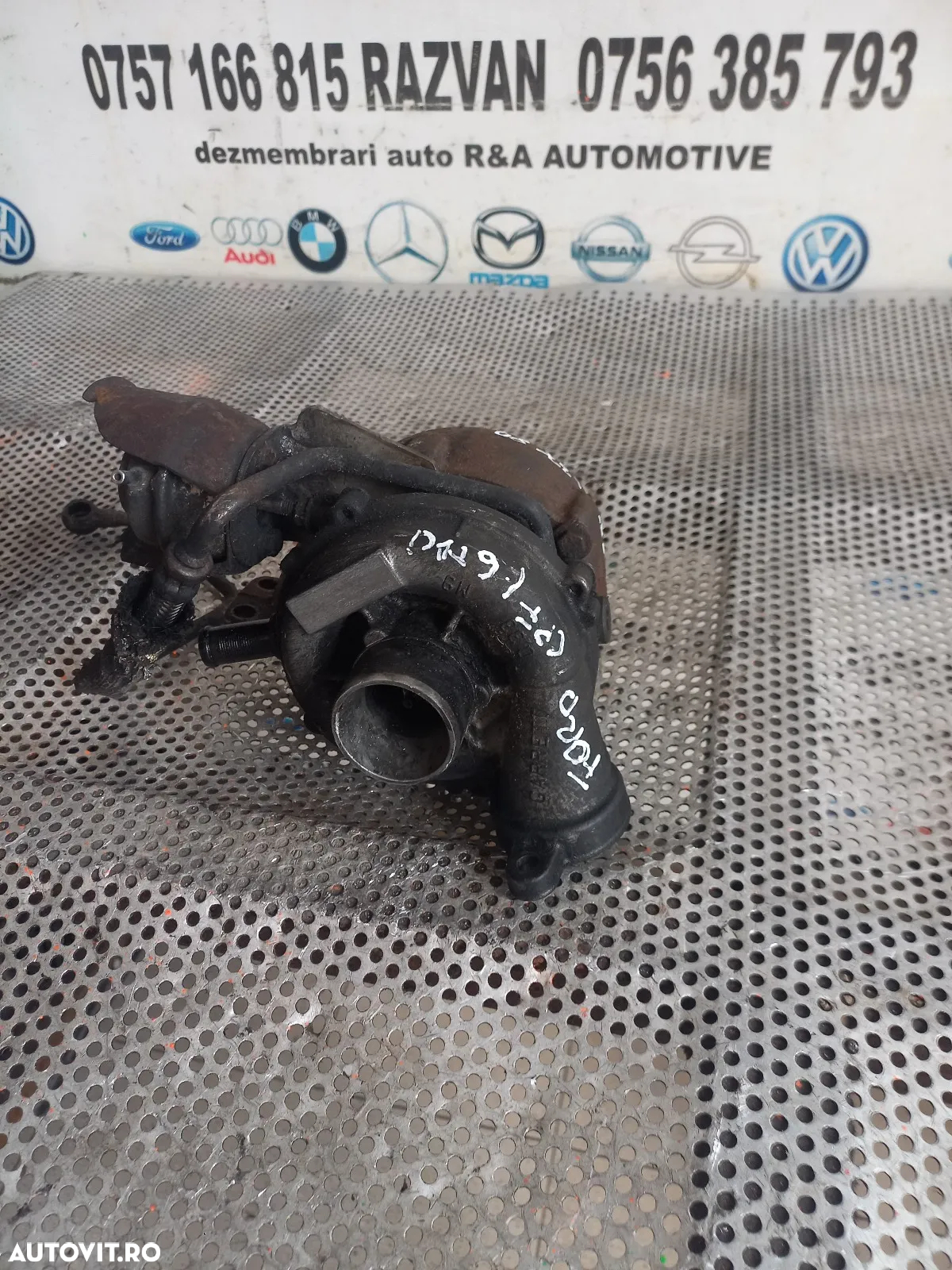 Turbo Turbina Citroen Peugeot Ford Volvo Mazda 1.6 Hdi Tdci Diesel Cod  - Dezmembrari Arad - 3
