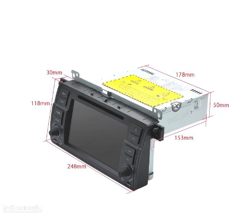 AUTO RADIO GPS PARA BMW E46 ANDROID 14 DVD 4GB RAM 64GB ROM 98-05 - 3