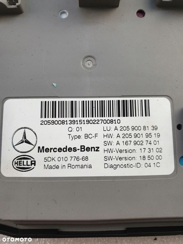 Moduł SAM Mercedes W205 C A2059008139 - 4