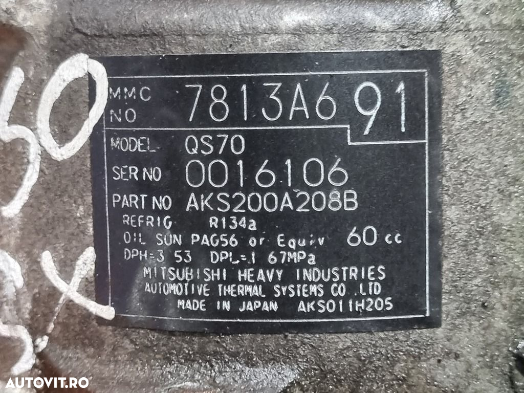Compresor clima Mitsubishi ASX Facelift 2012 1.8 D 2012 - 2015 4N13 (1150) AKS200A208B - 4