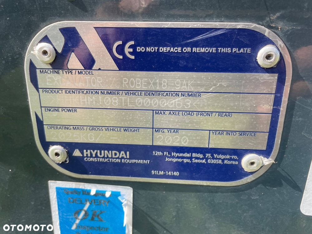 Hyundai Robex  R18-9 - 6