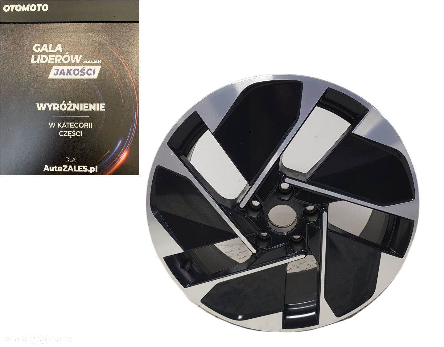 ŁADNA FELGA ALUMINIOWA ALUFELGA VW ID.3 ID3  18 x 7,5j  5x112 ET50 10A 10A602025G - 1